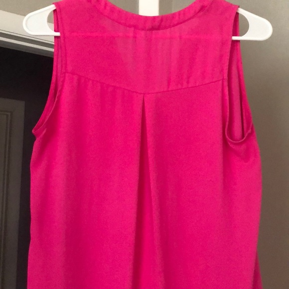 Polyester pink blouse tank - Picture 2 of 3